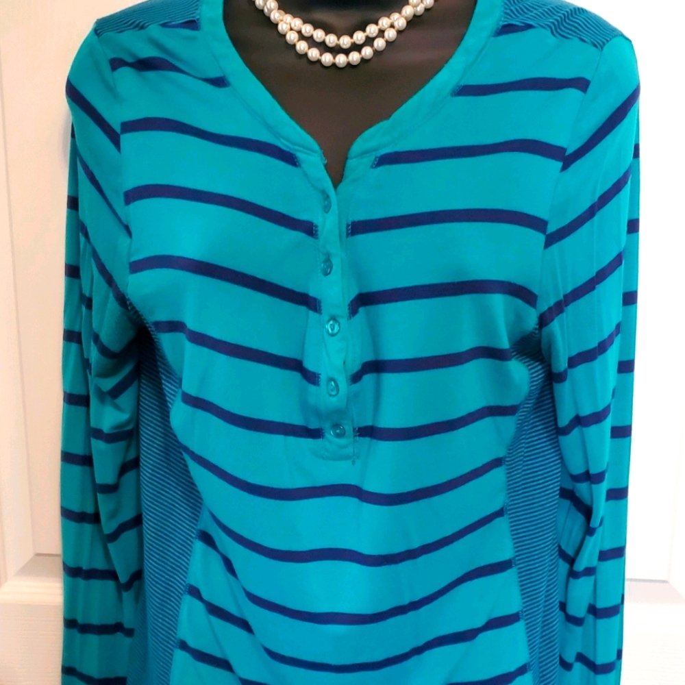 3/$24 - Long-sleeved Striped Front Button Shirt